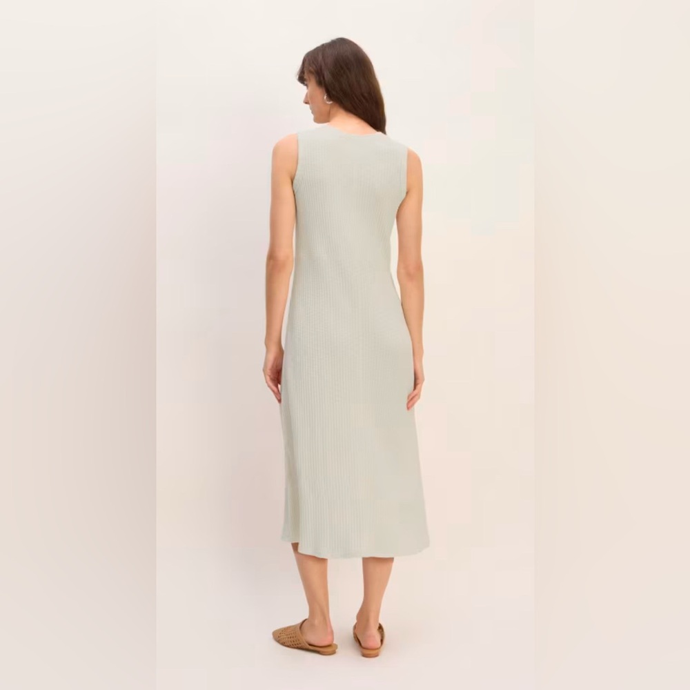 Everlane The Rib-Knit A-Line Tank Dress - Picture 2 of 15
